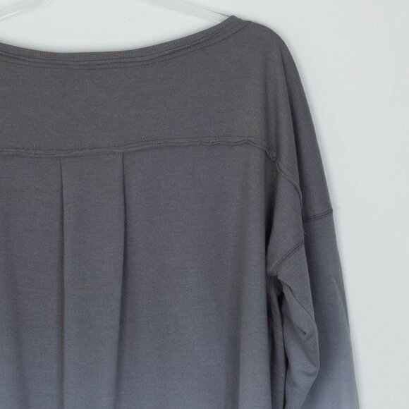 Cato Womens Ombre Crewneck Pullover Tunic Top Size XL Gray Long Sleeve Comfy - Picture 9 of 9